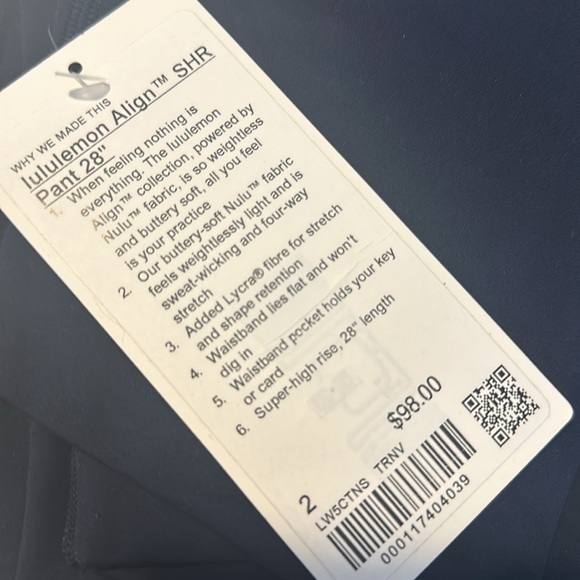 Lululemon Align SHR Pant 28” - Picture 2 of 5